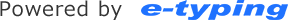 Powered by e-typing